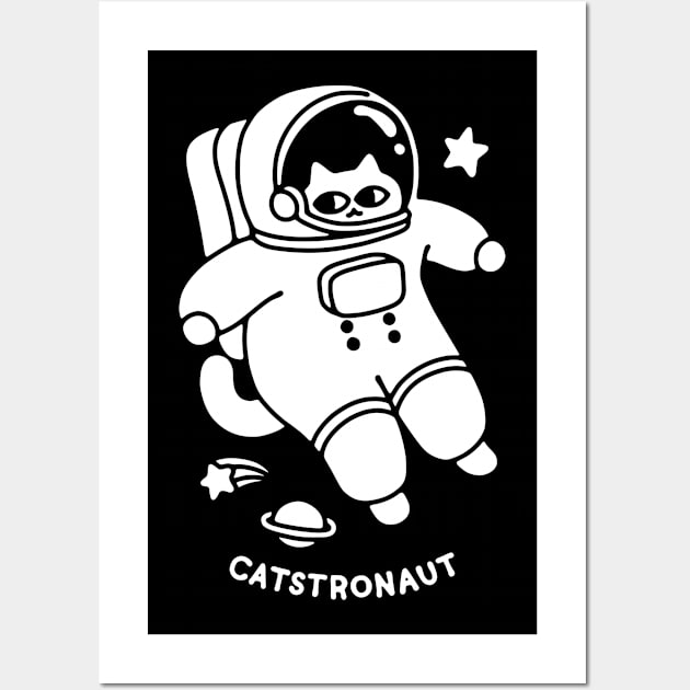 Catstronaut Wall Art by obinsun